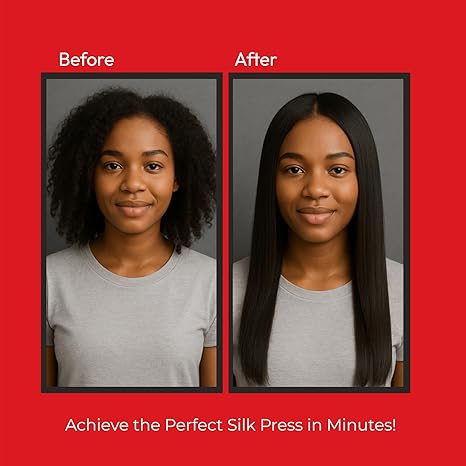 Ionic Hair Straightener Brush with Ceramic Coating