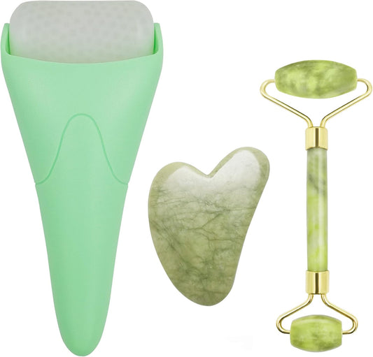3 in 1 Face Ice Jade Roller and Gua Sha Tool