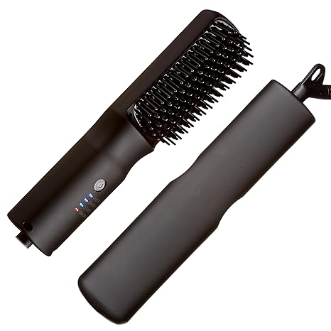 Ionic Hair Straightener Brush with Ceramic Coating