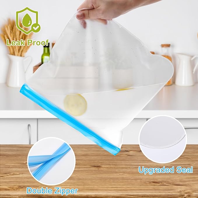 Food Storage Reusable Freezer Bags