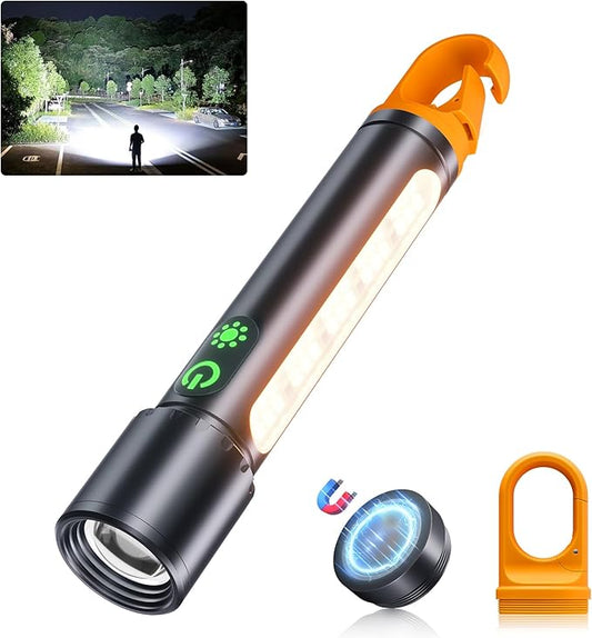 Rechargeable 5000mAh Flashlights – High Lumens with 9 Modes