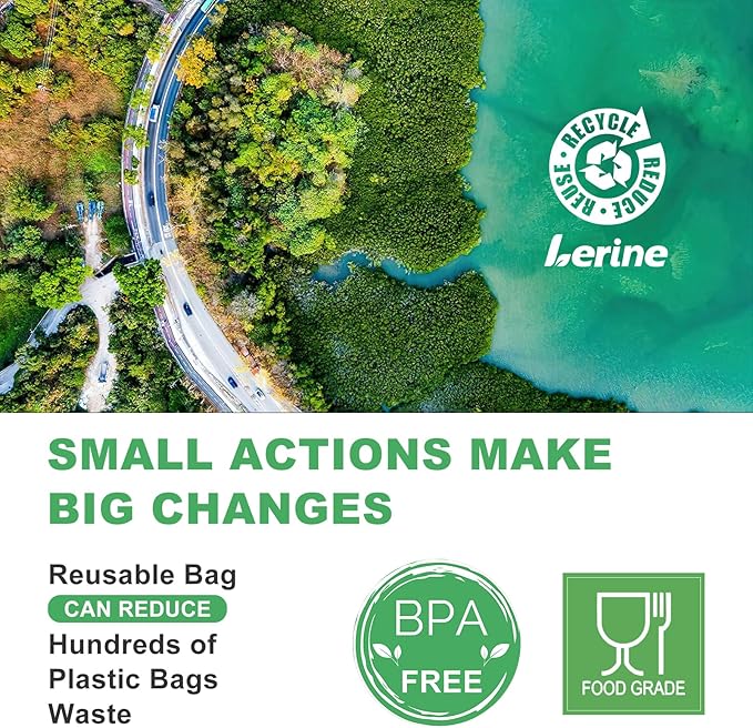 Food Storage Reusable Freezer Bags