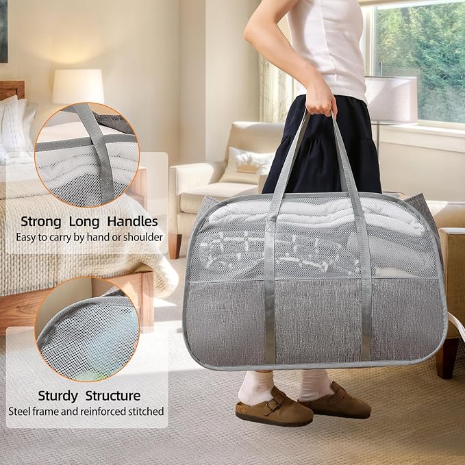 Collapsible Laundry Baskets – Easy Carry